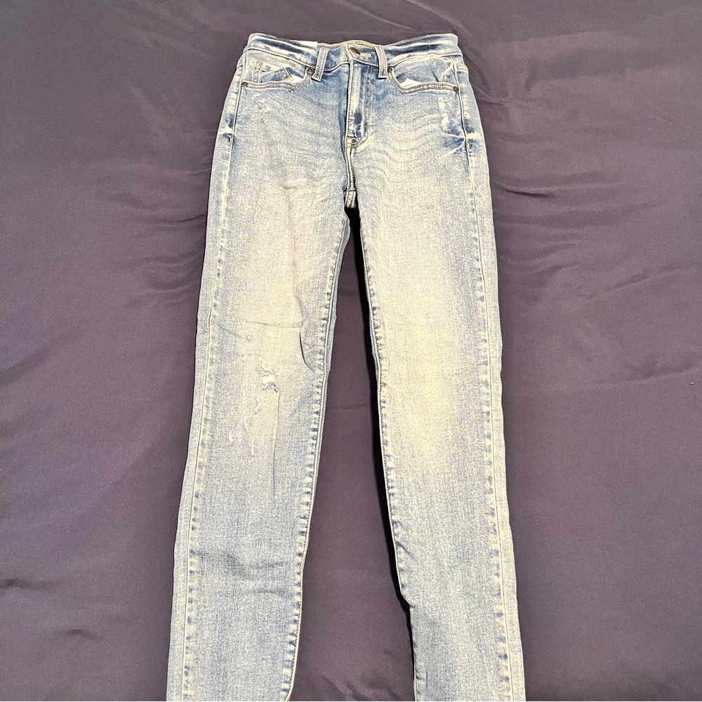 Eunina Women's Light Blue Straight Leg Jeans